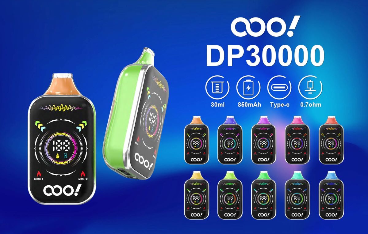 DP 30000 Puffs 30ml Disposable Vape with Adjustable Airflow and rechargeable ISK OOO!