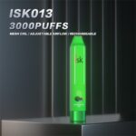 IK013 Disposable vape pod 3000 puffs with adjustable airflow and rechargeable battery