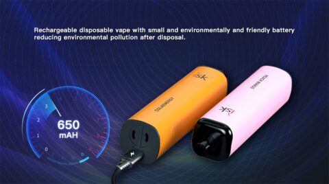 ISK047 Disposable POD 5000 Puff with Adjustable airflow and Rechargeable battery