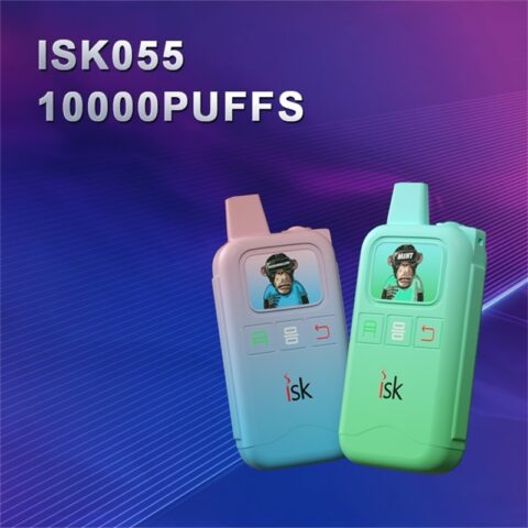 ISK055 10000 Puffs Disposable Vape POD with adjustable airflow rechargeable battery 20ml