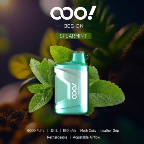 OOO！DESIGN 8000 Puffs Disposable Vape POD with an exceptional experience on adjustable airflow and integrated mesh coil RAZ CA6000