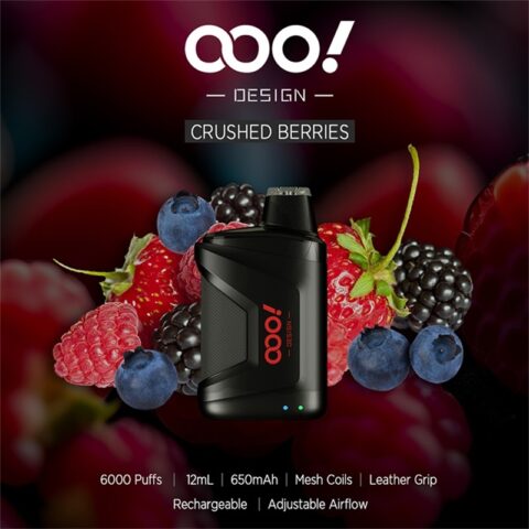 OOO！DESIGN 6000 Puffs Diposable Vape POD with an exceptional experience on adjustable airflow and integrated mesh coil RAZ CA6000