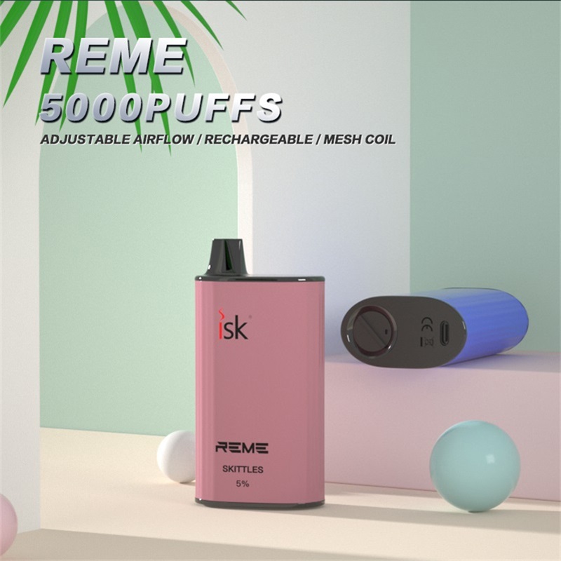 REME 5000 Puffs Disposable Vape POD with Rechargeable and adjustable ...